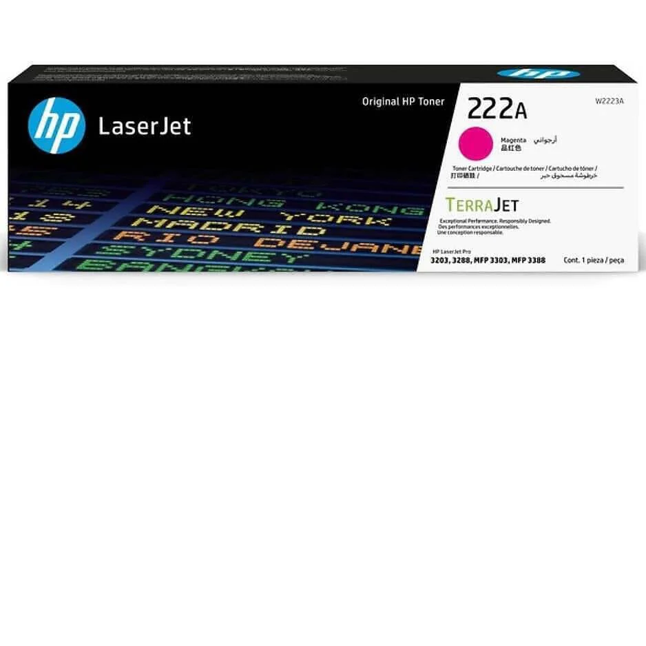 HP 222A Magenta (W2223A) Original LaserJet Toner Cartridge HP 222A Magenta (W2223A) Original LaserJet Toner Cartridge - Image 1